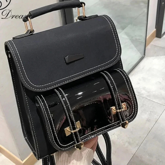 BLACK SHOULDER BAG - Picture 1 of 6